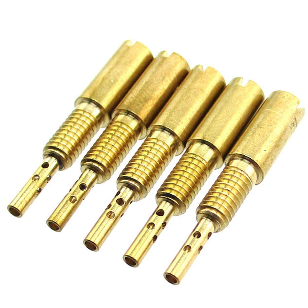 Dj-Motor M4X0.7Mm Carburetor Pilot Jet #15 17.5 20 22.5 25 For Carb Hs40 Hsr42 Hsr45 Hsr48 Rs34 Rs36 Rs38 Rs40 Tm33 Tm36 Tm40 Carburetor