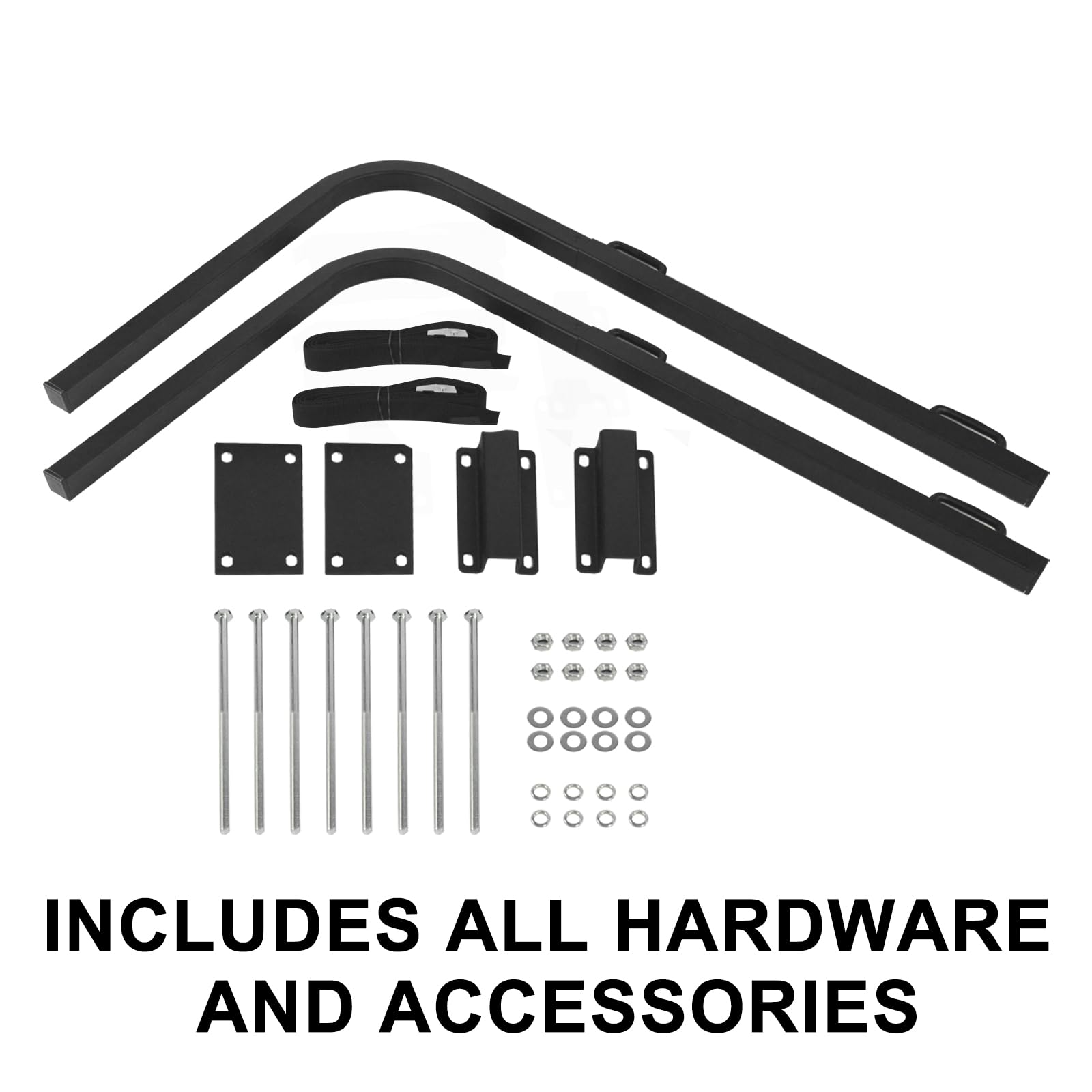 RV Bumper Rack,Bumper Mount Tote Tank Holder,RV Bumper Support Bracket with Heavy-Duty Straps, and Fits 4-4.5 inches Wide and 3.