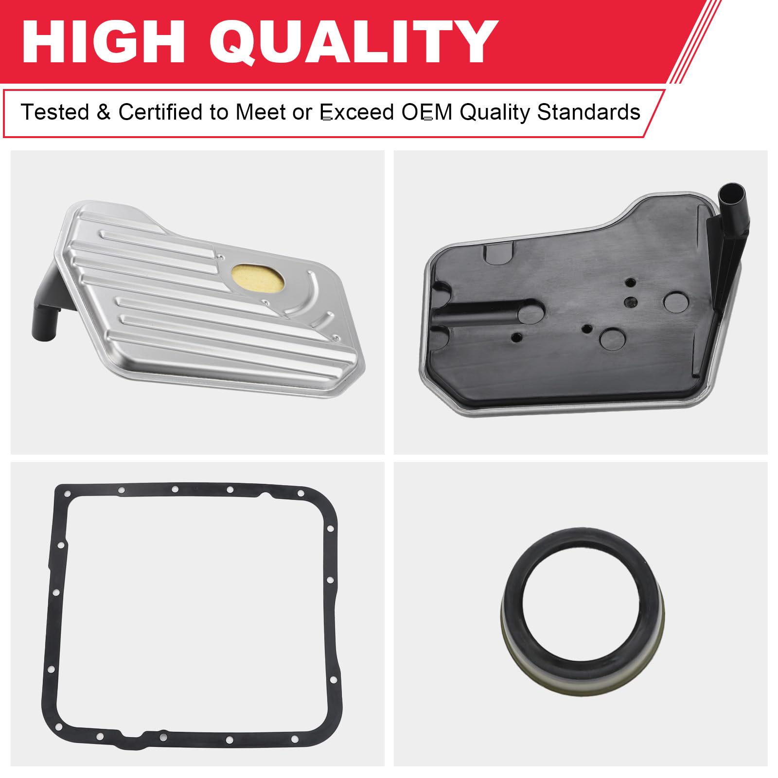 Fitede 4L60E Automatic Transmission Filter Kit With Gasket Compatible With Buick Cadillac Chevy Gmc Replaces# Tf289