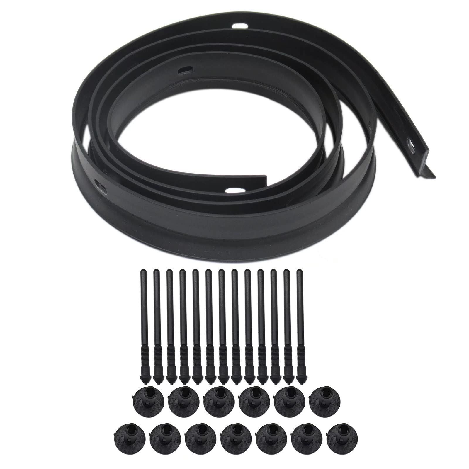 eStarpro 68051392AB 68051392AA Front Hood Seal Strip Weatherstrip for Dodge Challenger 2008-2017 Front Bumper Waterproof Hood Se