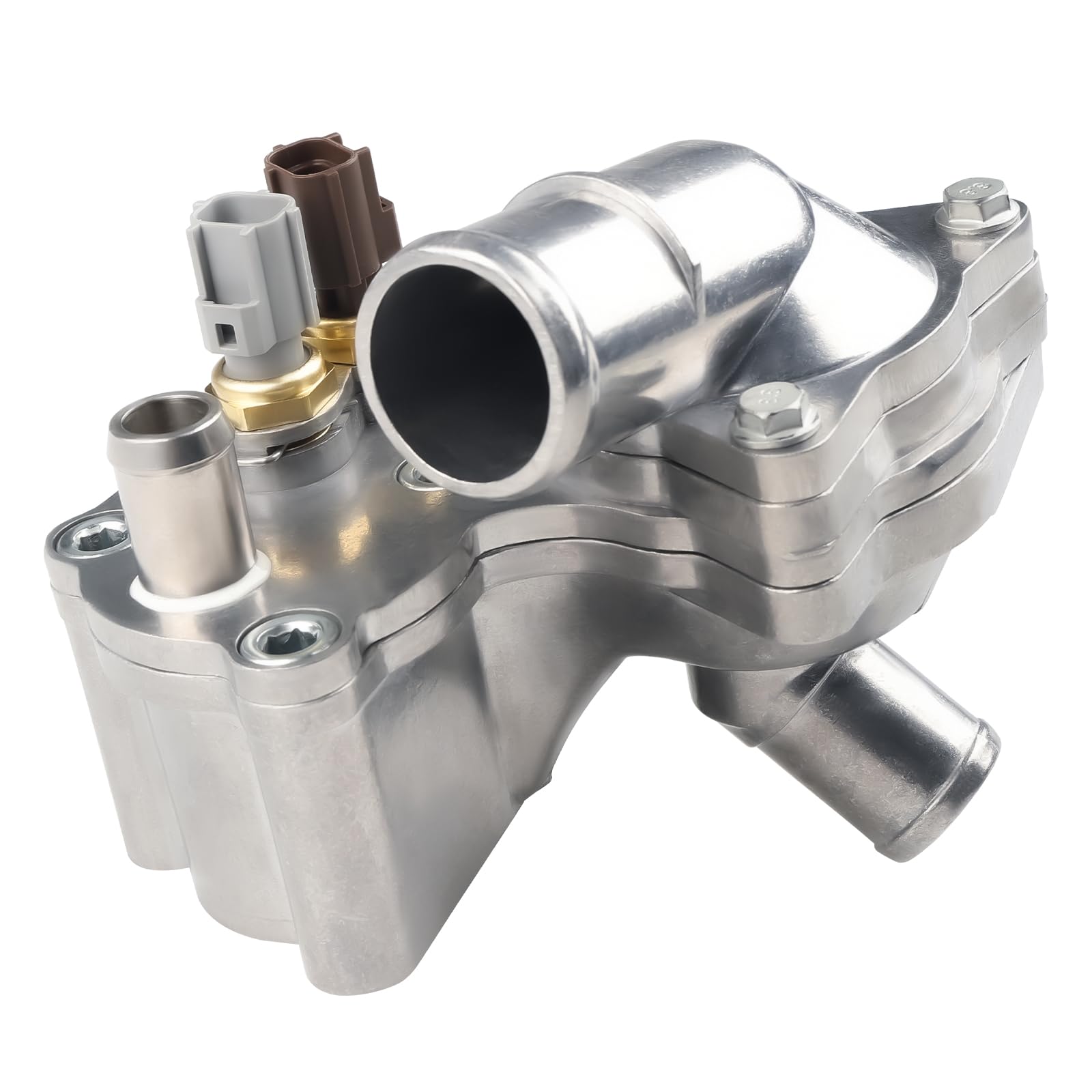 Wmphe Upgraded Aluminum Thermostat Housing Assembly Compatible With 2001-2005 Ford Explorer, 2001-2011 Ranger, 2001-2008 Mazda B4000, 2001 Mercury Mountaineer, Replacement For Sk121093 4L5E8A586Ab