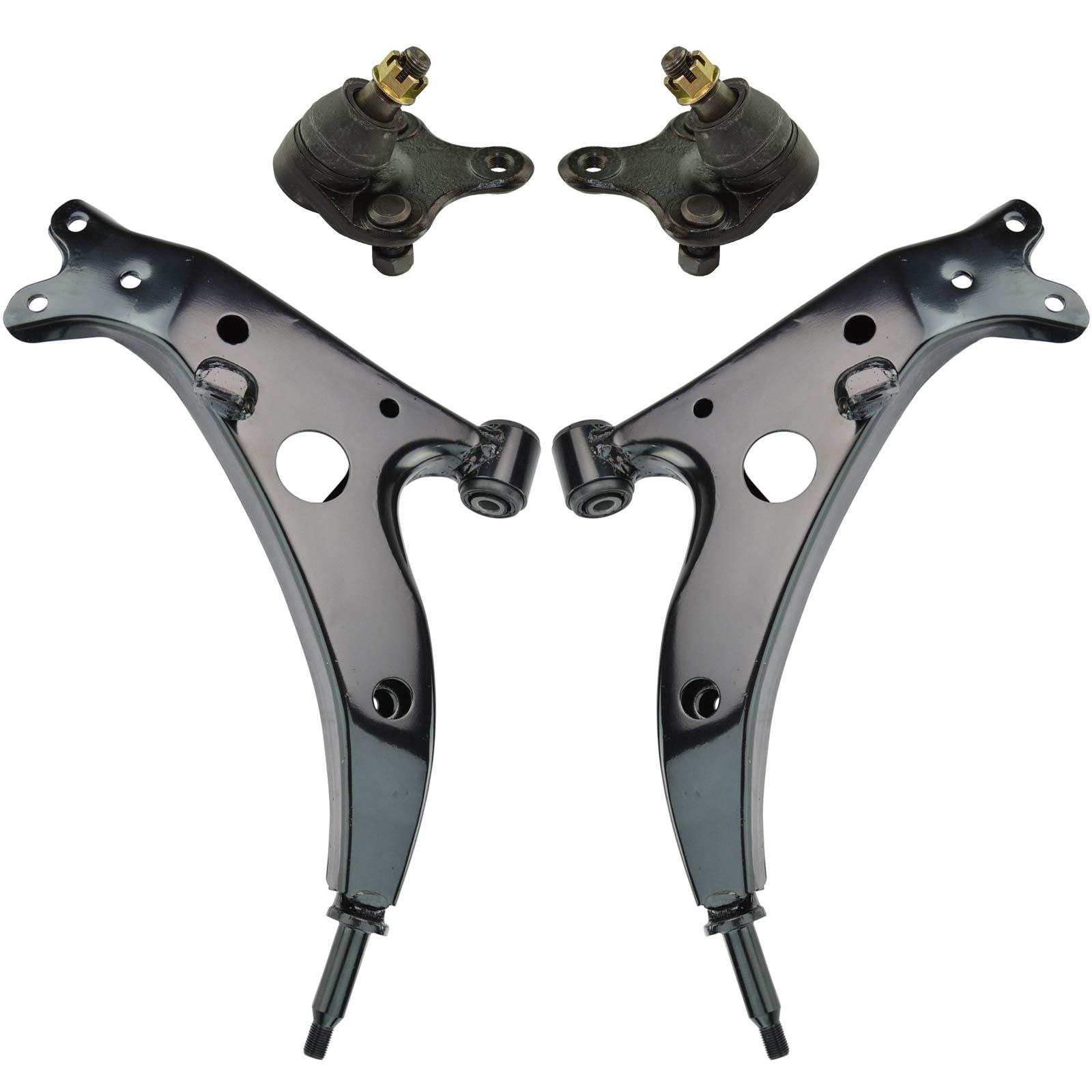 TRQ Front Control Arm with Ball Joint Set Compatible with 1996-2000 Toyota RAV4
