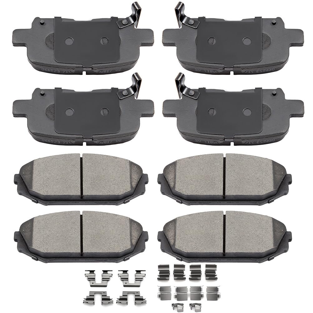 Automuto 8Pcs Front & Rear Ceramic Disc Brake Pads Set D865 D793 For Acura Mdx 2001-2002,For Honda Odyssey 2002-2004