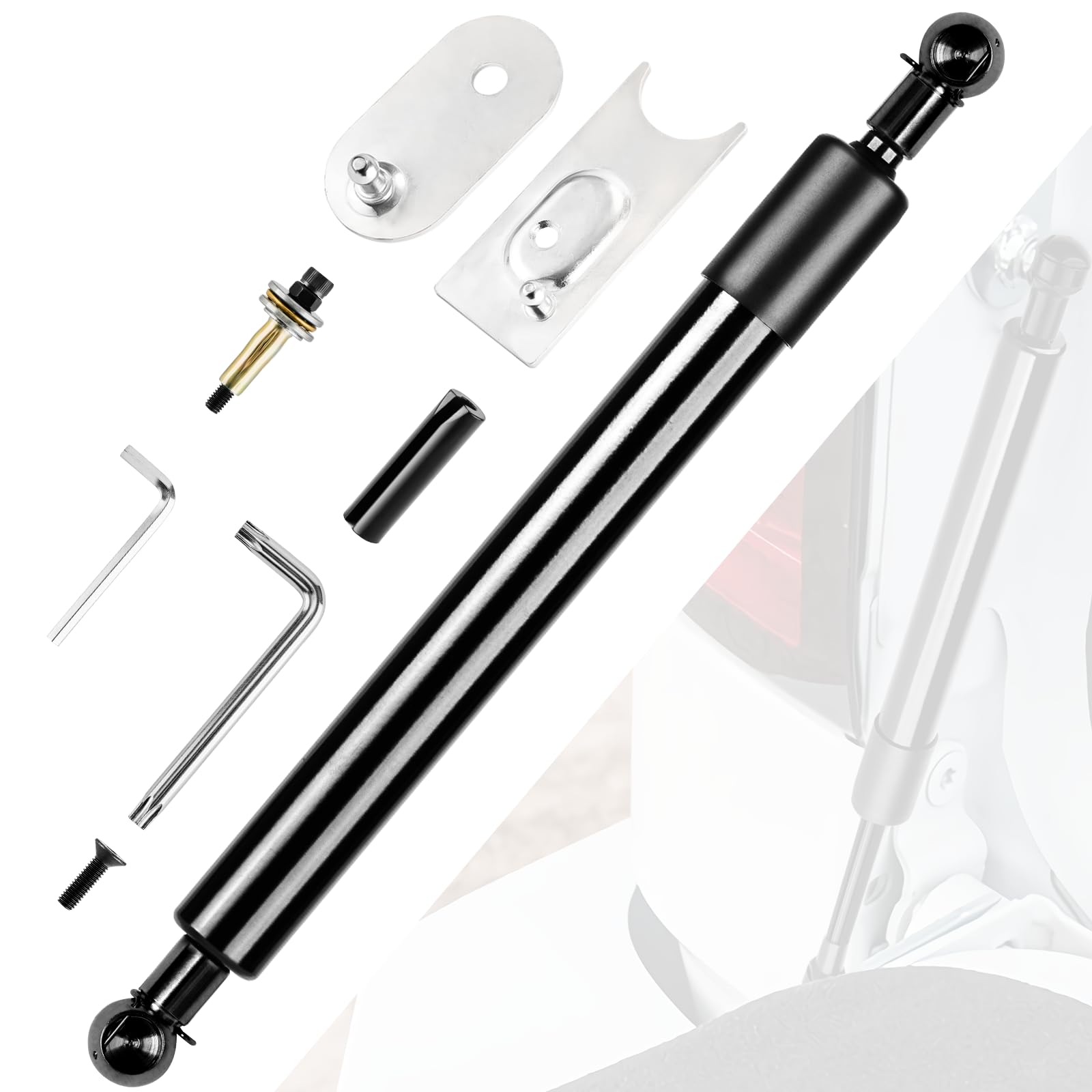 Vepagoo 43301 Tailgate Assist Shock Struts (Upgraded Joints) Damper Soft Open Fit For 2009-2018 Dodge Ram 1500, 2019-2024 Ram 15