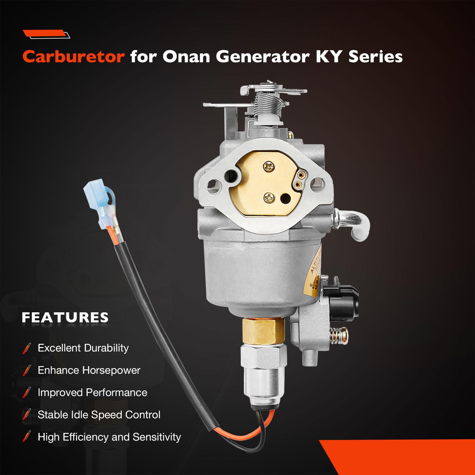 Carburetor Compatible With Onan Cummins Microquiet 4000 Watt 4Kyfa26100 Generators,Onan Cummins A041D736 4Kyfa26100 4Kyfa26100P