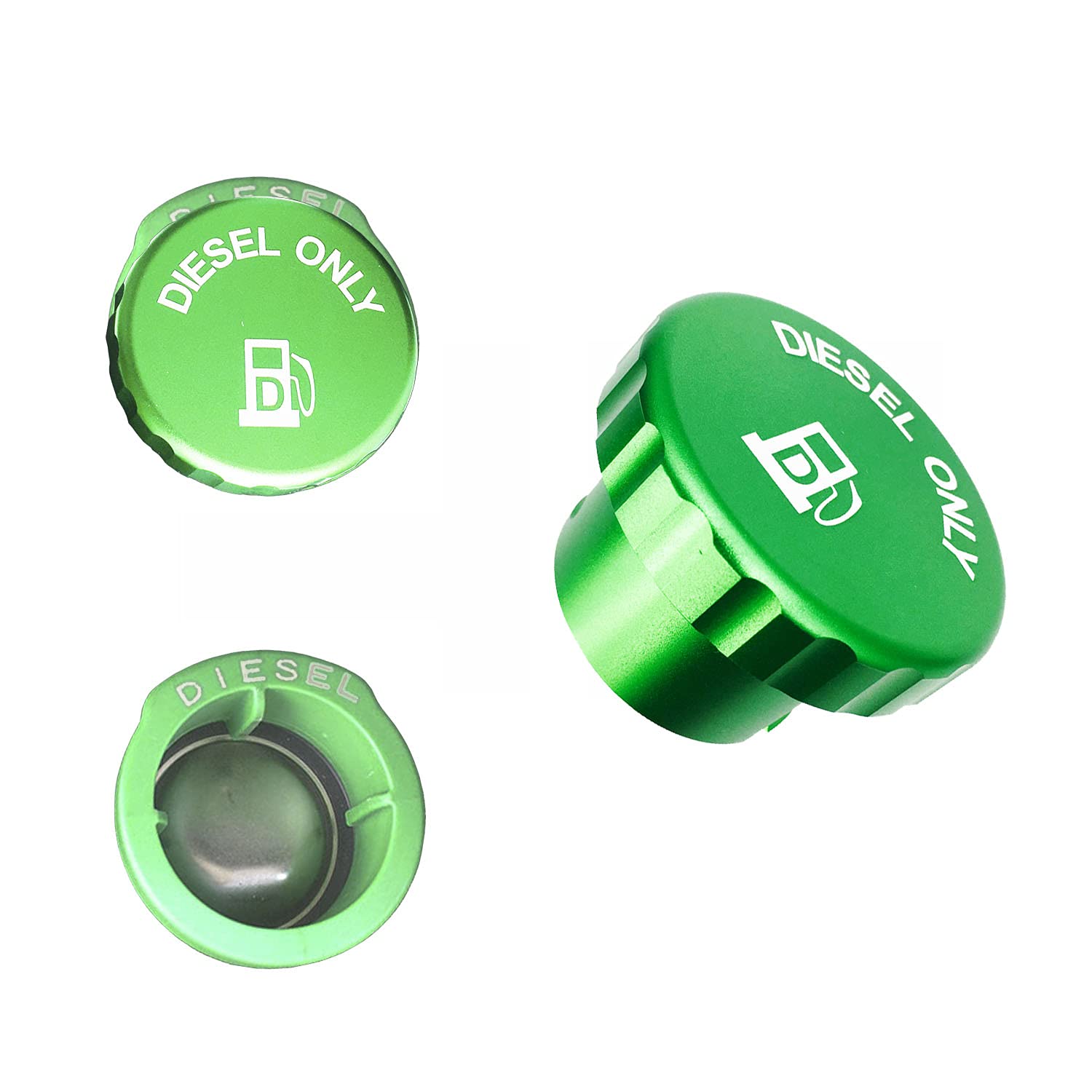 Xjdamz Aluminum Diesel Cap Only Fit 2019-2021 Latest Dodge Ram 6.7L 1500 2500 3500 (There Are Three Vertical Plastic Posts At Th