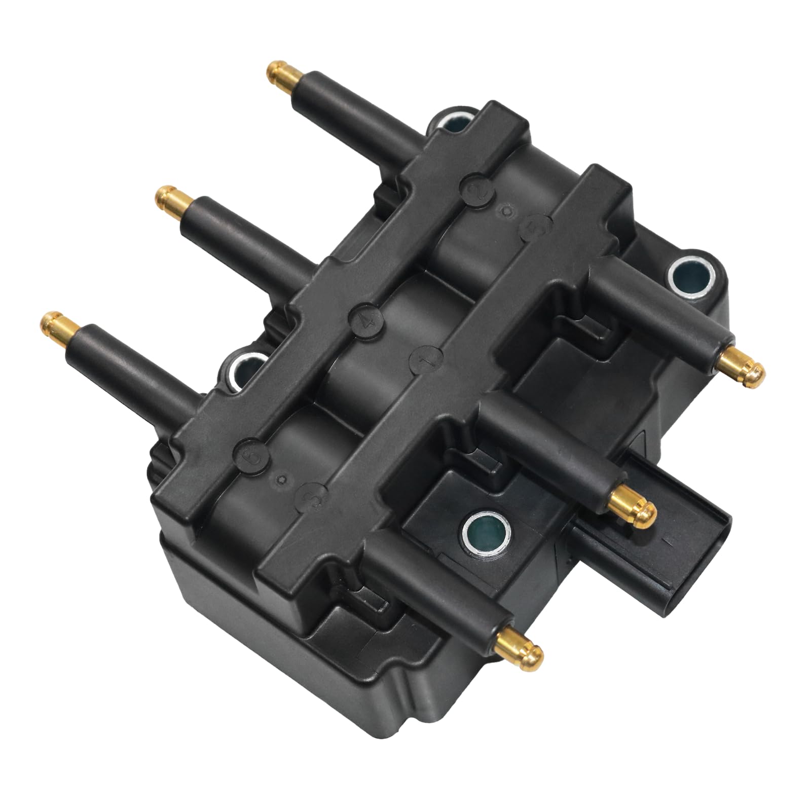 ITOM Ignition Coil Pack and Spark Plugs UF305 Compatible with Jeep Wrangler, for VW Routan 09-10, for Dodge 2001-2010 Grand Cara