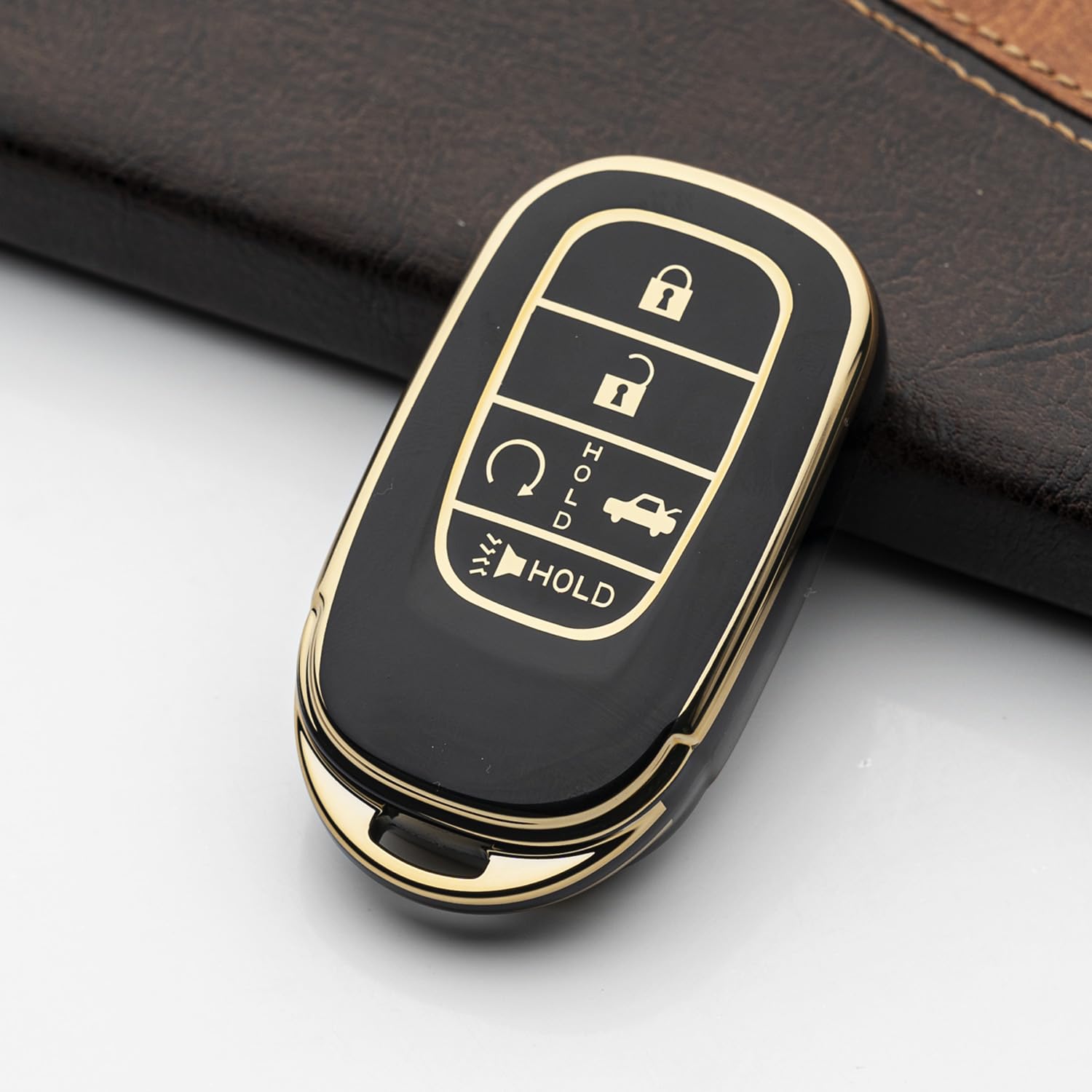 Tautrophen Key Fob Cover With Keychain Fit For Honda 2023 2024 Civic Accord Pilot Hrv Crv Odyssey Smart Key