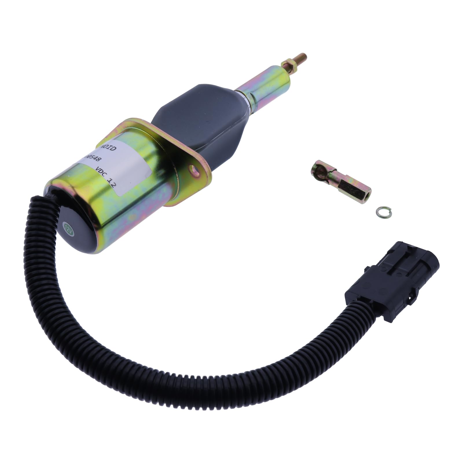 HOLDWELL Fuel Shutoff Solenoid J928160 compatible with Case IH 7110 7120 7130 7140 7150 7210 7220 7230 7240 7250 9310 9330