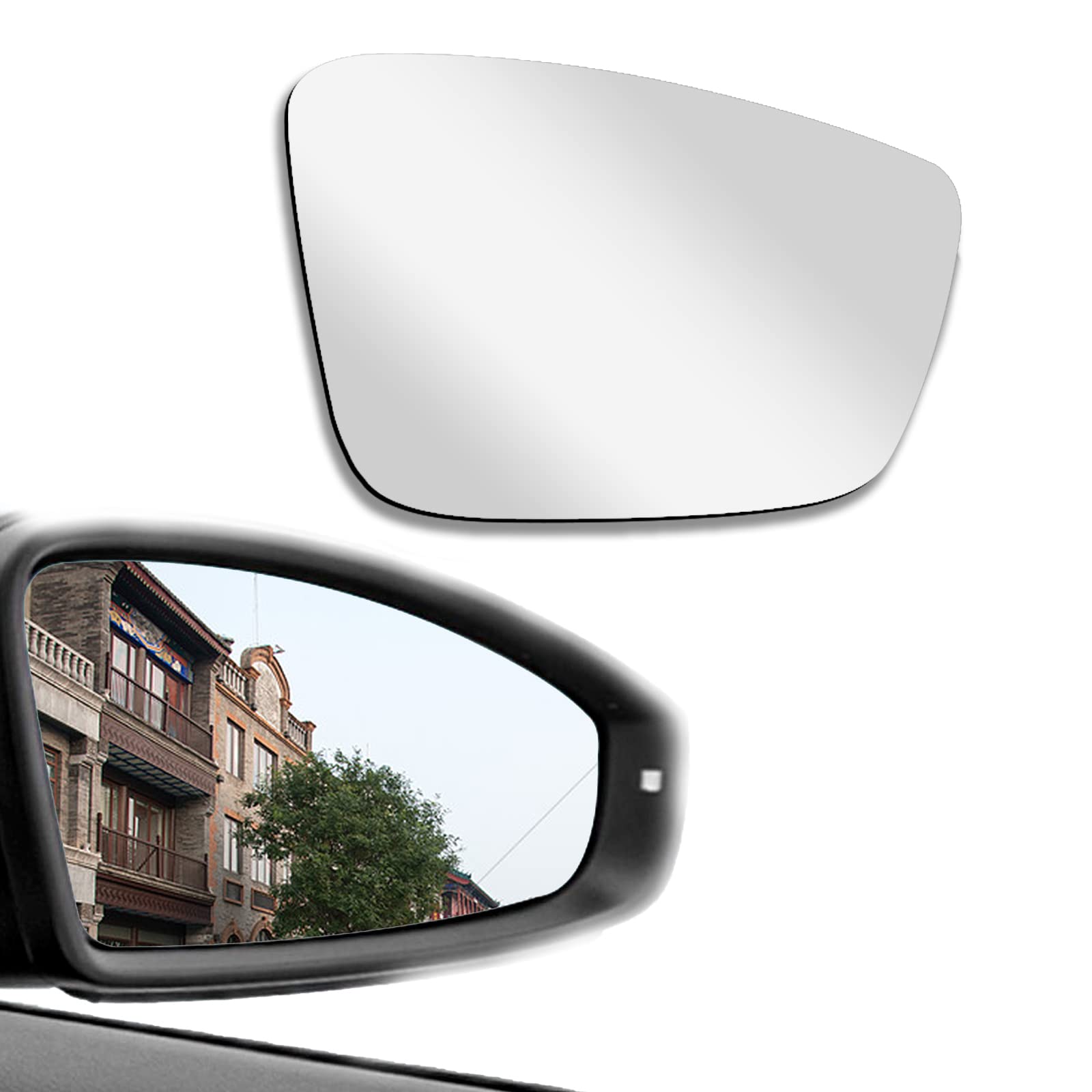 Passenger Right Side View Heated Mirror Glass Replacement For 2011 2012 2013 2014 2015 2016 2017 2018 Volkswagen Vw Passat Jetta