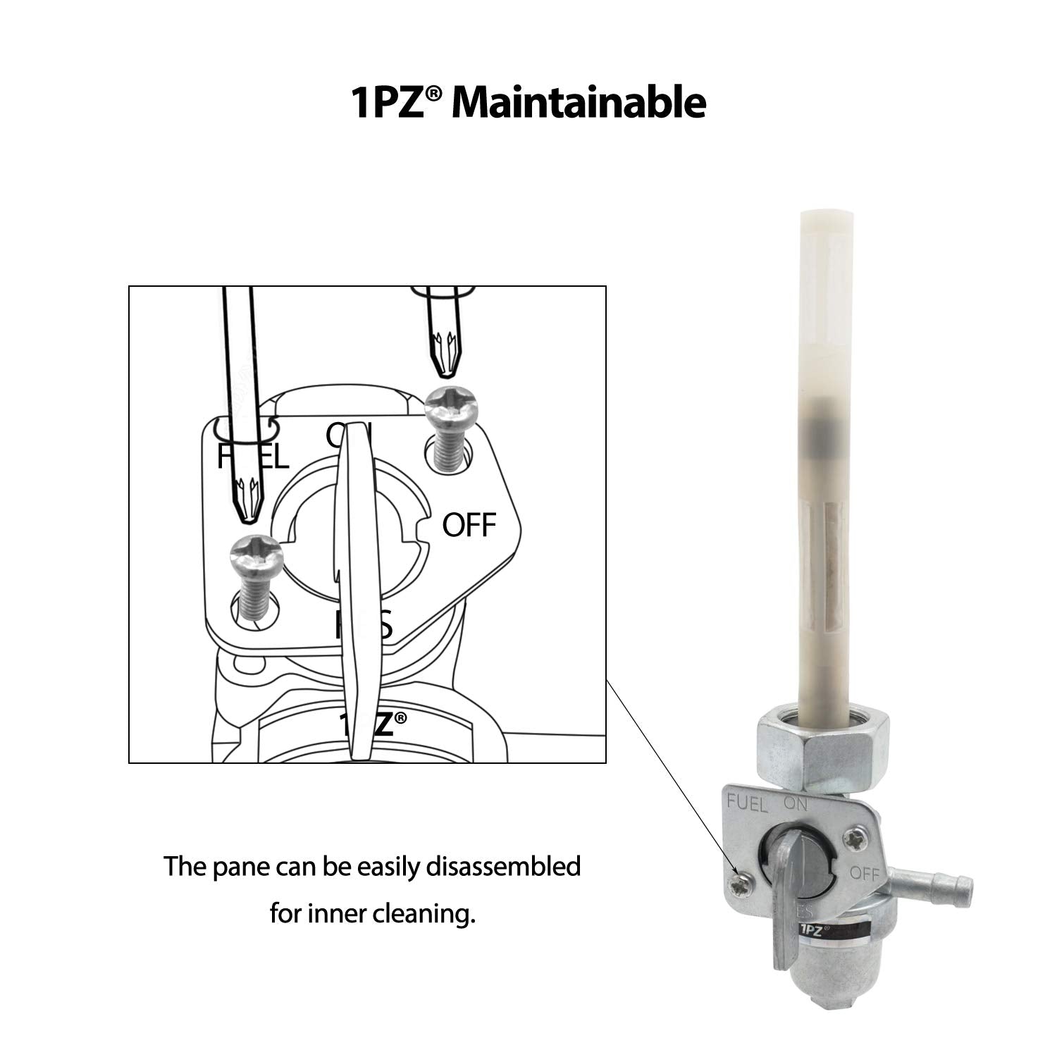 1Pz Hx3-P02 Fuel Valve Petcock Switch Shut Off Replacement For Honda Trx 300 Trx300Fw Fourtrax 1988 1989 1990 1991 1992 1993 1994 1995 1996 1997 1998 1999 2000