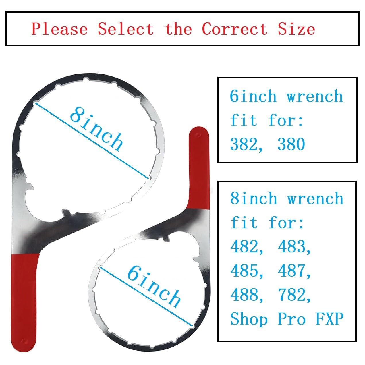 Shonee Fuel Filter Wrench for Detroit Diesel & Cummins, 6" Red Plastic, Model SN230630-7, Water Separator Bowl Removal Tool