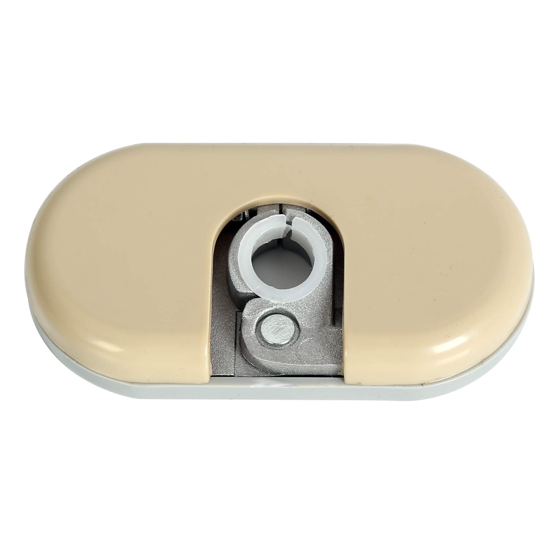 ECOTRIC Sun Visor Support Bracket & Cover Repair Kits Front Left Driver Side Compatible with 2002-2005 Ford Explorer Lincoln Aviator Mercury Monutaineer Replacement for 924-279, 4L2Z7804104BAB