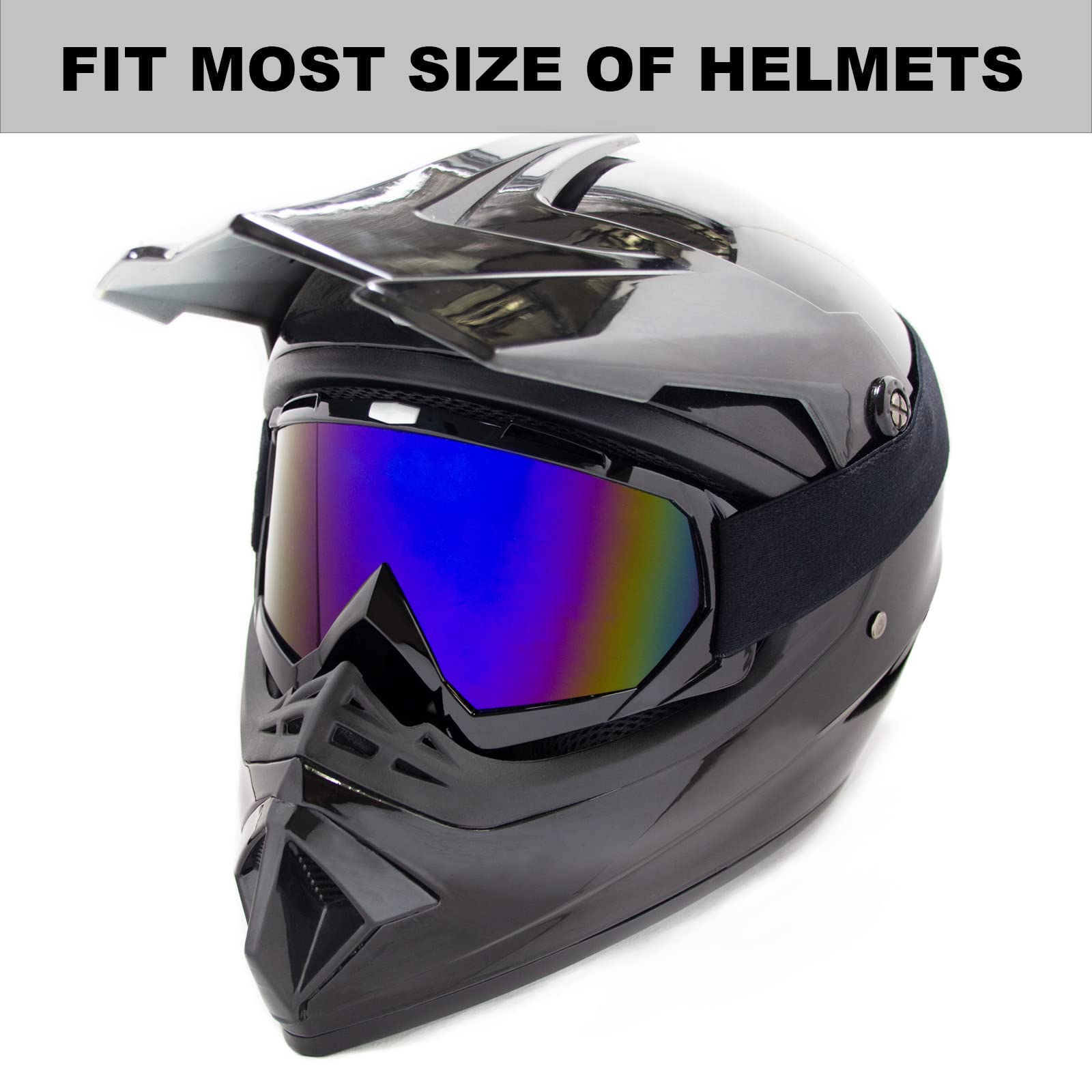 Copvner Dirt Bike Goggles Atv Goggles Motorcycle Goggles Motocross Riding Goggles Otg Offroad Goggles Ski Mx Helmet Racing Four