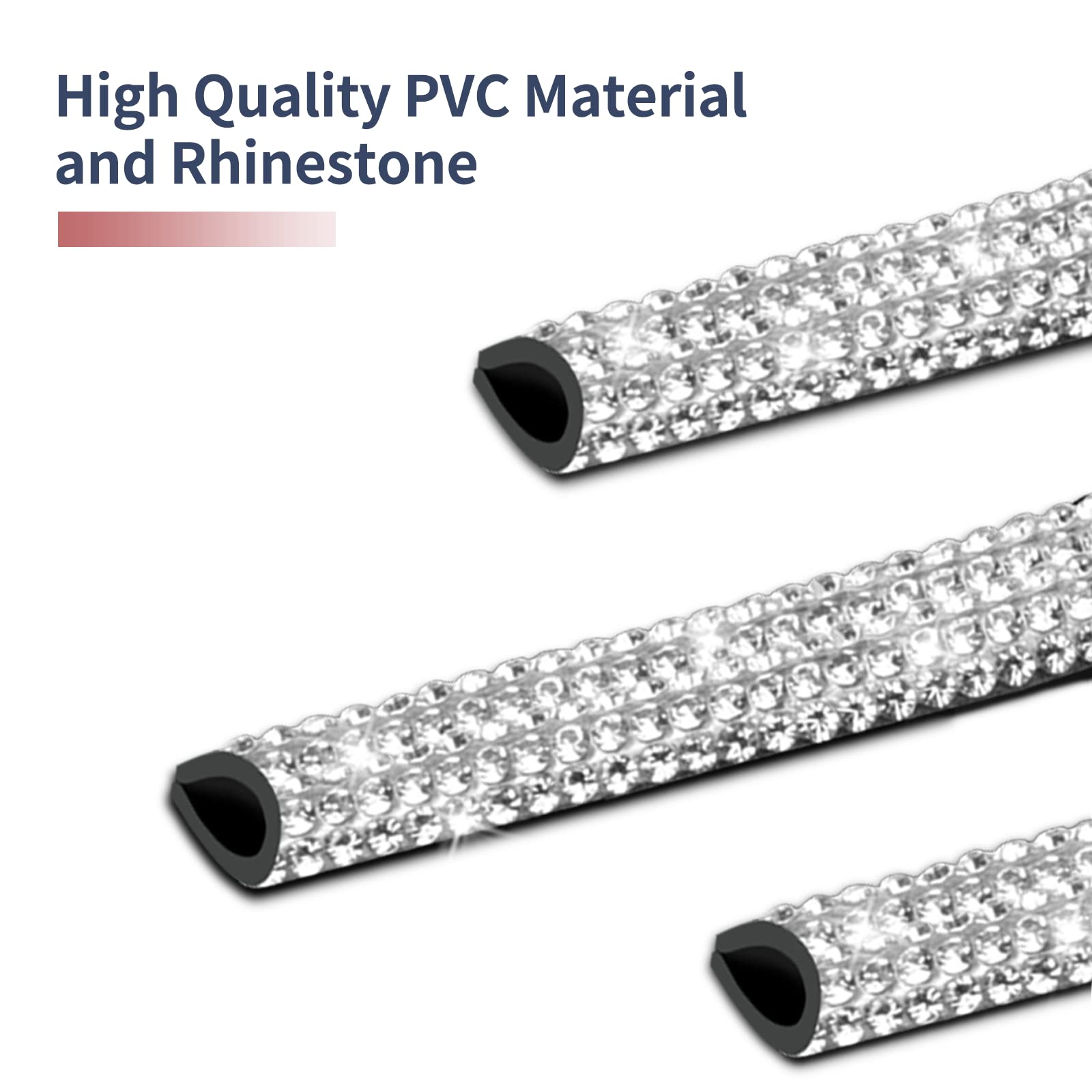 Insauto Bling Car Vent Outlet Trim,Bling Car Accessories For Women And Girls,10Pcs Rhinestone Car Air Conditioner Vent Decoratio