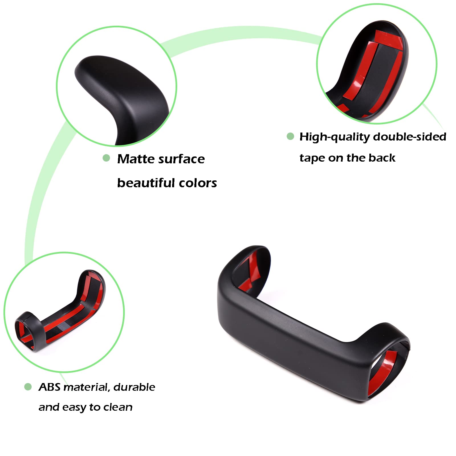 Llkuang Center Console Gear Shift Head Cover Trim Fit For Toyota Tundra 2014-2021 Car Accessories (Matte Black)