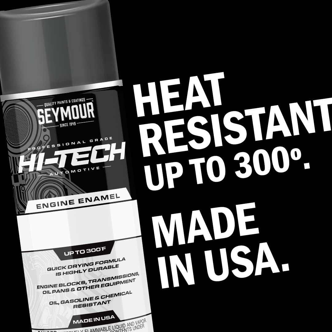 Seymour En-44 Hi-Tech Engine Spray Paint, Ford/Chrysler Red
