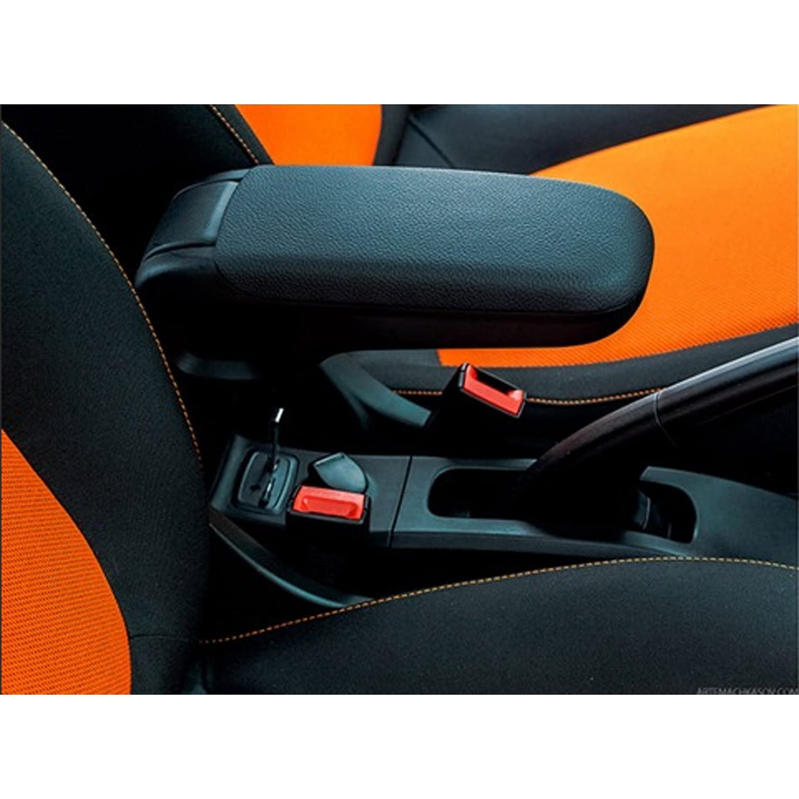 Fydun Central Armrest Box With Water Cup Holder Armrest Storage Box+Cup Holder Replacement For Mercedes Smart Fortwo Forfour 453 2015-2019