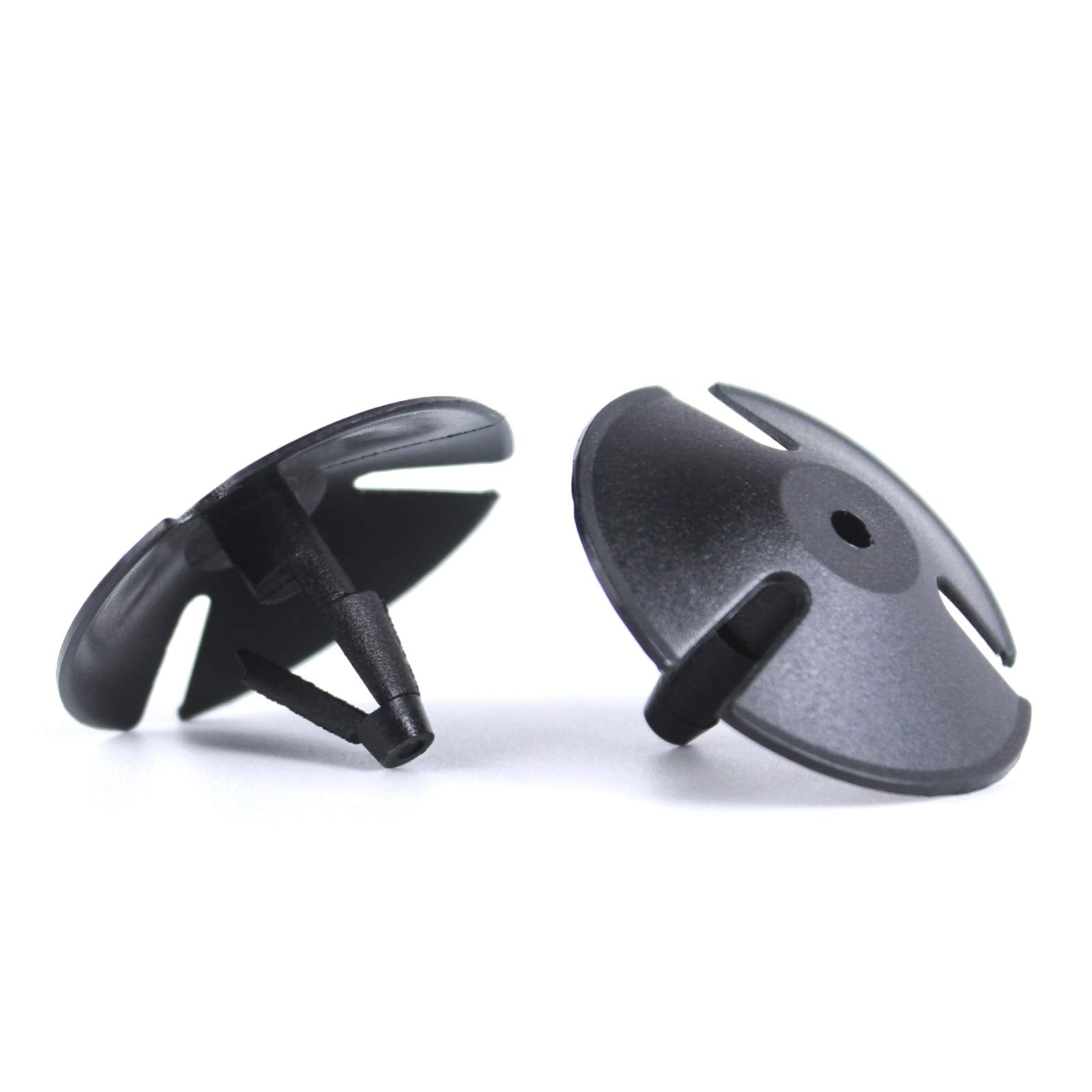 Xislet 2 Pack Front Windshield Washer Nozzles Compatible With Jeep, Dodge Ram, Chrysler Pt Cruiser Replaces Oem #: 5113049Aa, 4805742Ab - Included Hood Insulation Retainers