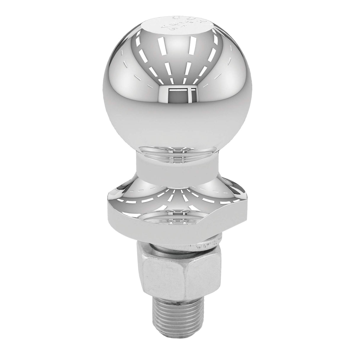 Curt 40003 Chrome Trailer Hitch Ball, 3,500 Lbs, 2-Inch Diameter, 3/4 X 1-3/4-Inch Shank , Universal Fit