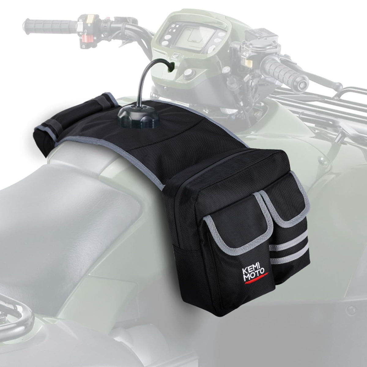 Kemimoto Atv Tank Bag Water-Resistant Warm Cooler All Terrain Vehicles Accessories Motorcycle Saddle Bag Compatible With Sportsm