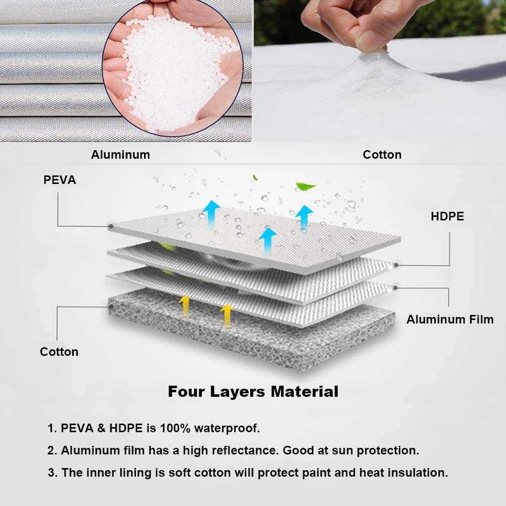 Kayme Rv Tire Covers Set Of 4, Travel Trailer Camper Truck Suv Motorhome Waterproof Wheel Cover, Sun Rain Snow Protector, Fit 30