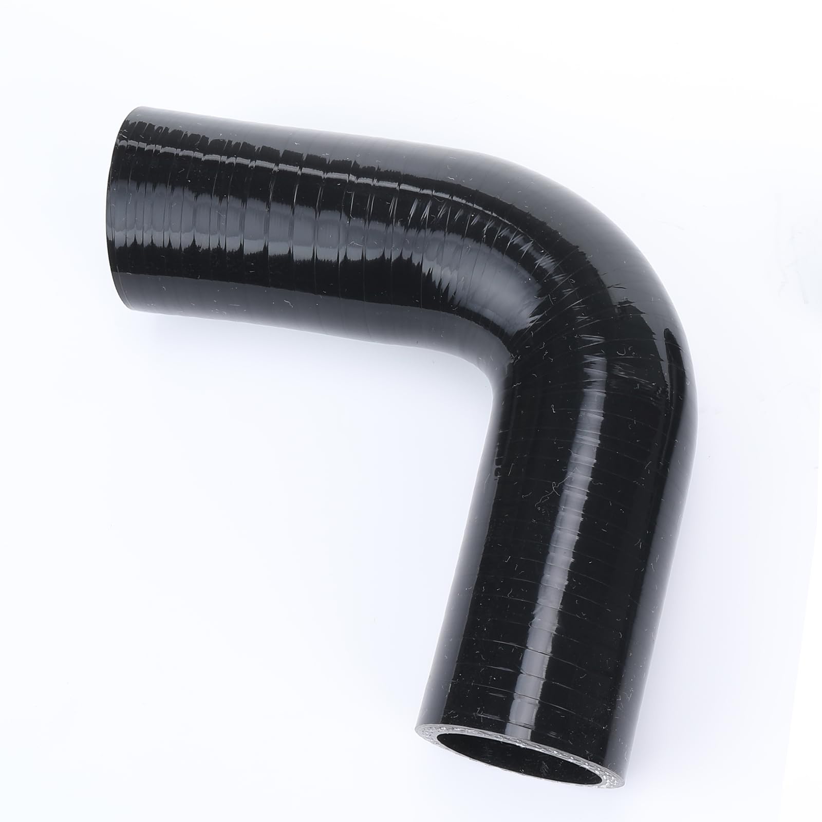 Ac Performance Id 1' (25Mm), 90 Degree Elbow Coupler, Leg Length 3.5' (90Mm), Wall Thickness 0.18' (4.5Mm), 3-Ply Reinforced, 80 Psi Maximum Pressure, Universal Automotive Pure Silicone Hose, Black