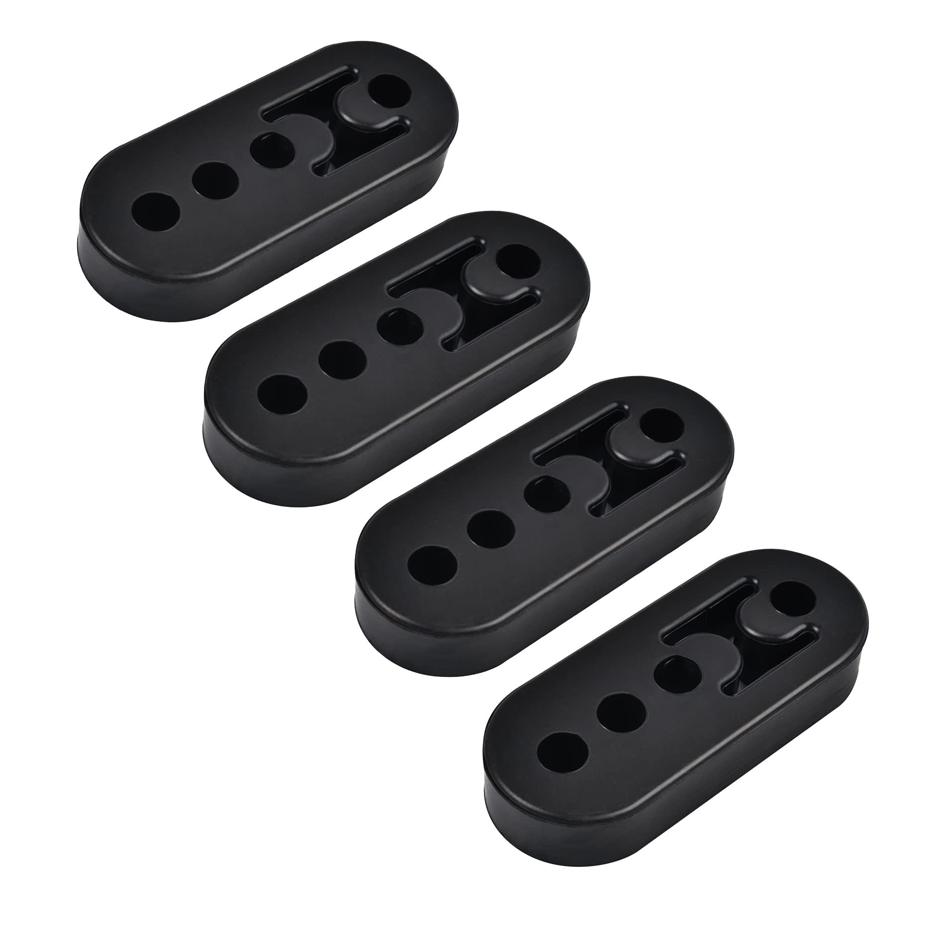 Evil Energy Exhaust Hanger Rubber Adjustable Insulator Bushing Mount 4 Holes Universal 4Pcs