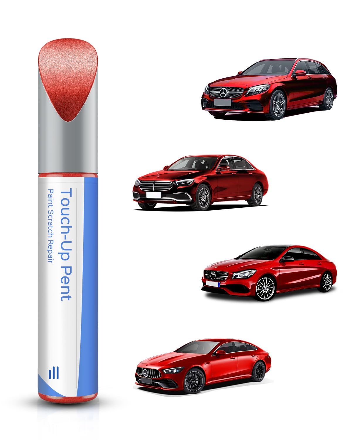 Parts4Ev 590/3590 Mars Red Touch Up Paint Compatible With Mercedes-Benz Exact Match-Chips And Nicks Touch Up
