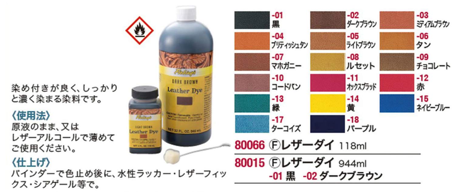 Fiebing'S Fildye10P032Z Leather Dye - Navy Blue, 32 Oz
