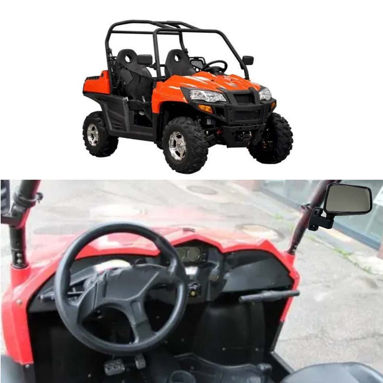 Suone Rear View Mirror Left And Right Fit For Oem Fit For Hisun Utv 700 500 400 800 Massimo Msu 500 700 Supermach Coleman