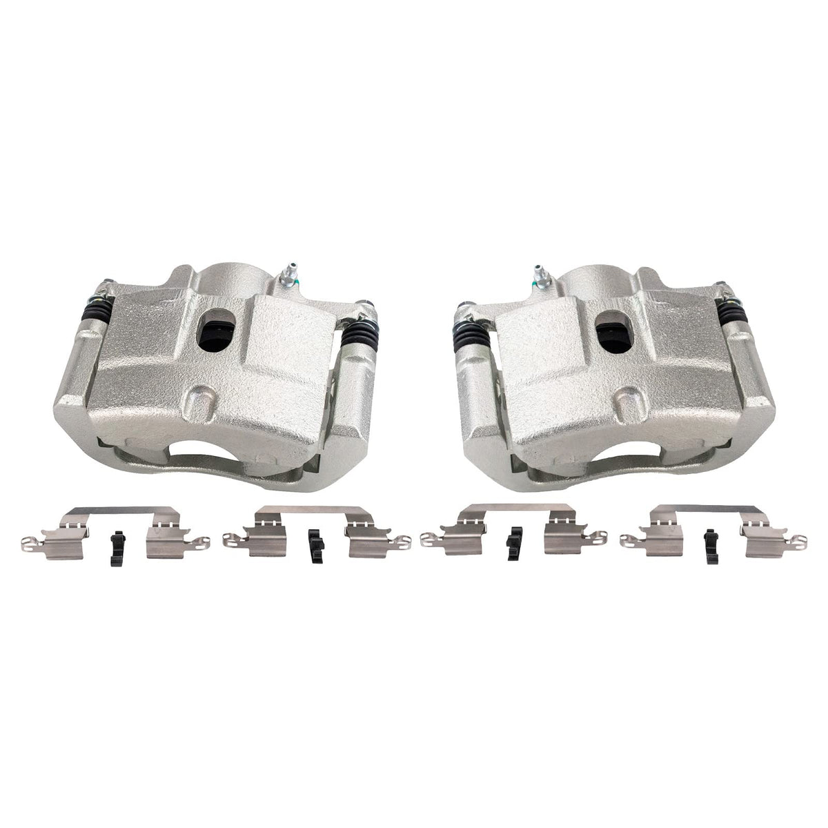 Trq Front Brake Caliper Set Compatible With 2015-2017 Chrysler 200 2013-2016 Dodge Dart
