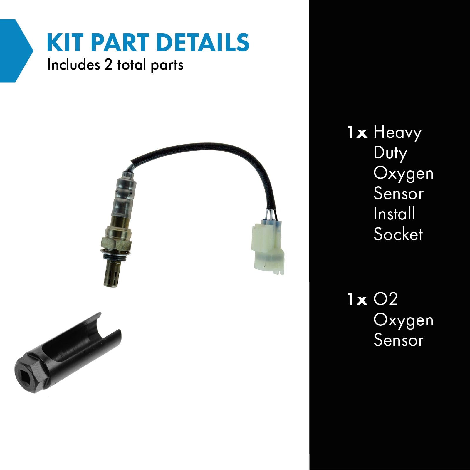 Trq O2 Oxygen Sensor Direct Fit Upstream & Socket Front For Tracker Grand Vitara Xl7
