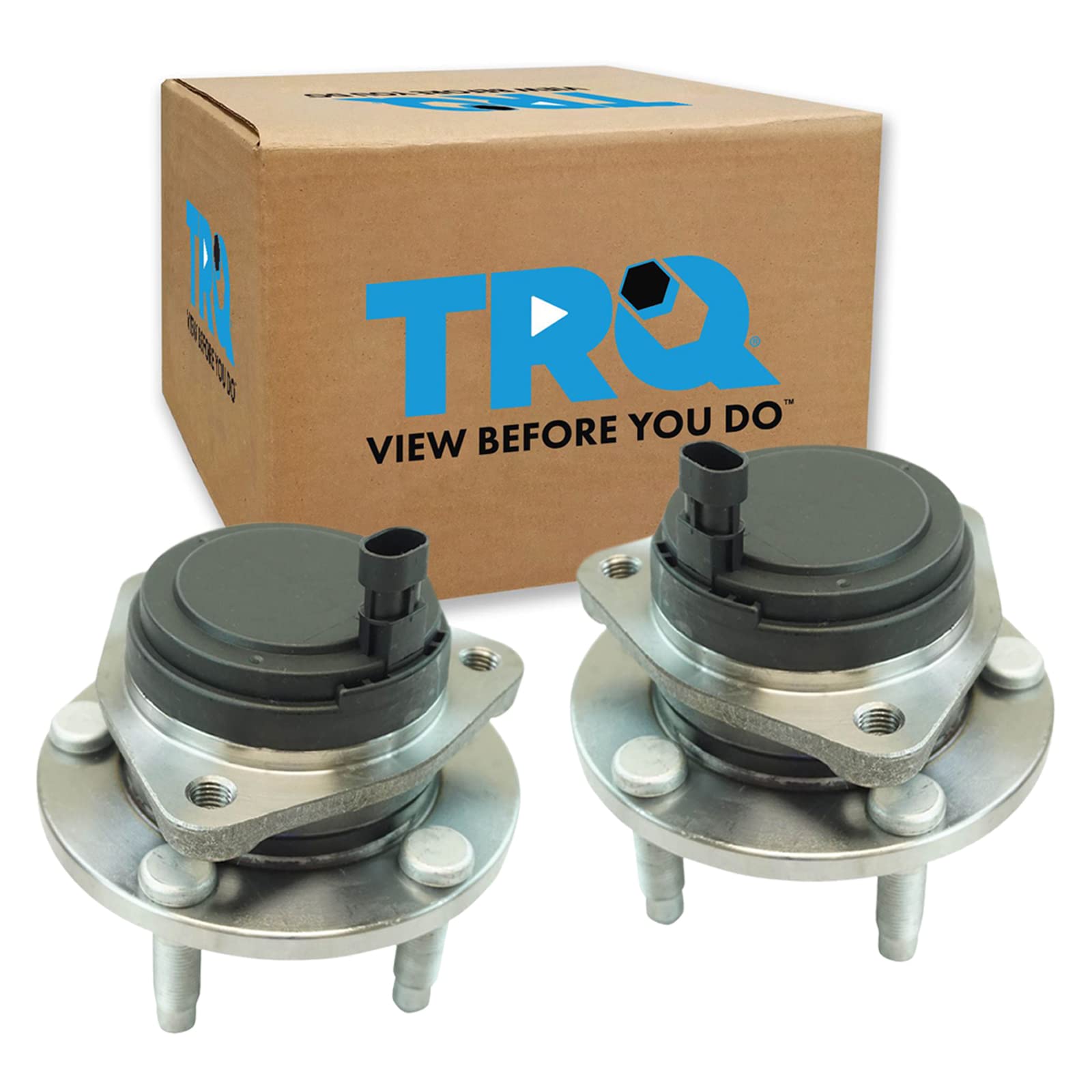 Trq Front Wheel Hub Bearings Assembly Set Compatible With 2011-2013 Chevrolet Caprice 2008-2009 Pontiac G8