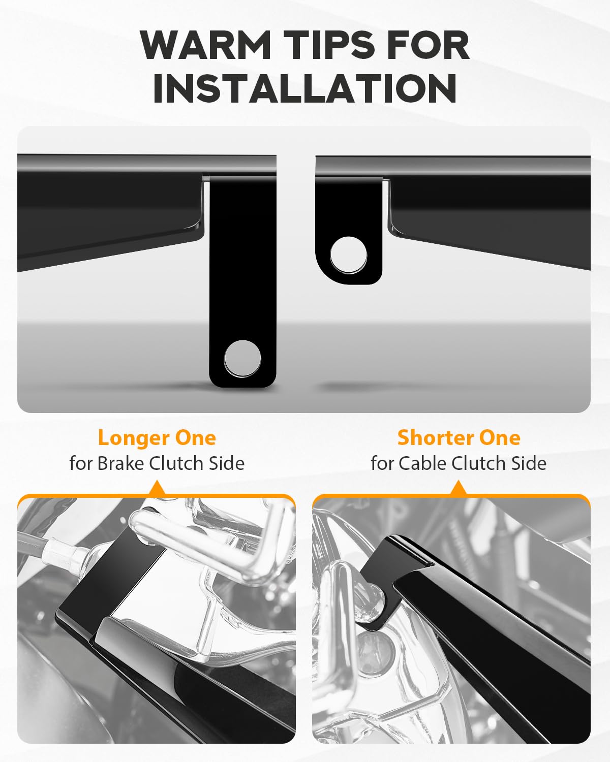 PBYMT Gloss Black Coffin Cut Handguards Hand Guards Compatible for Harley Sportster Touring Street Glide Road King Electra Glide