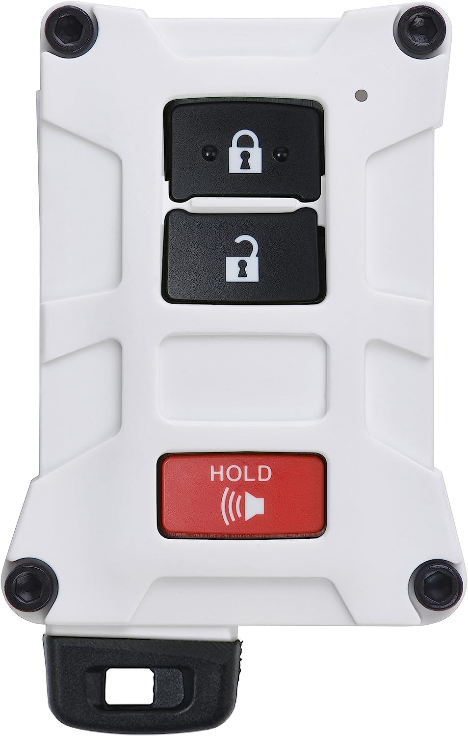 Ajt Design Replacement Key Fob Case For Toyota Tacoma, Tundra, 4Runner V1 - Custom Made In Usa (Color: White)