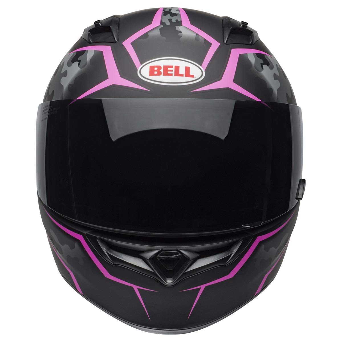 Bell Qualifier Full-Face Motorcycle Helmet (Stealth Camo Matte Black/Pink - 2X-Large)