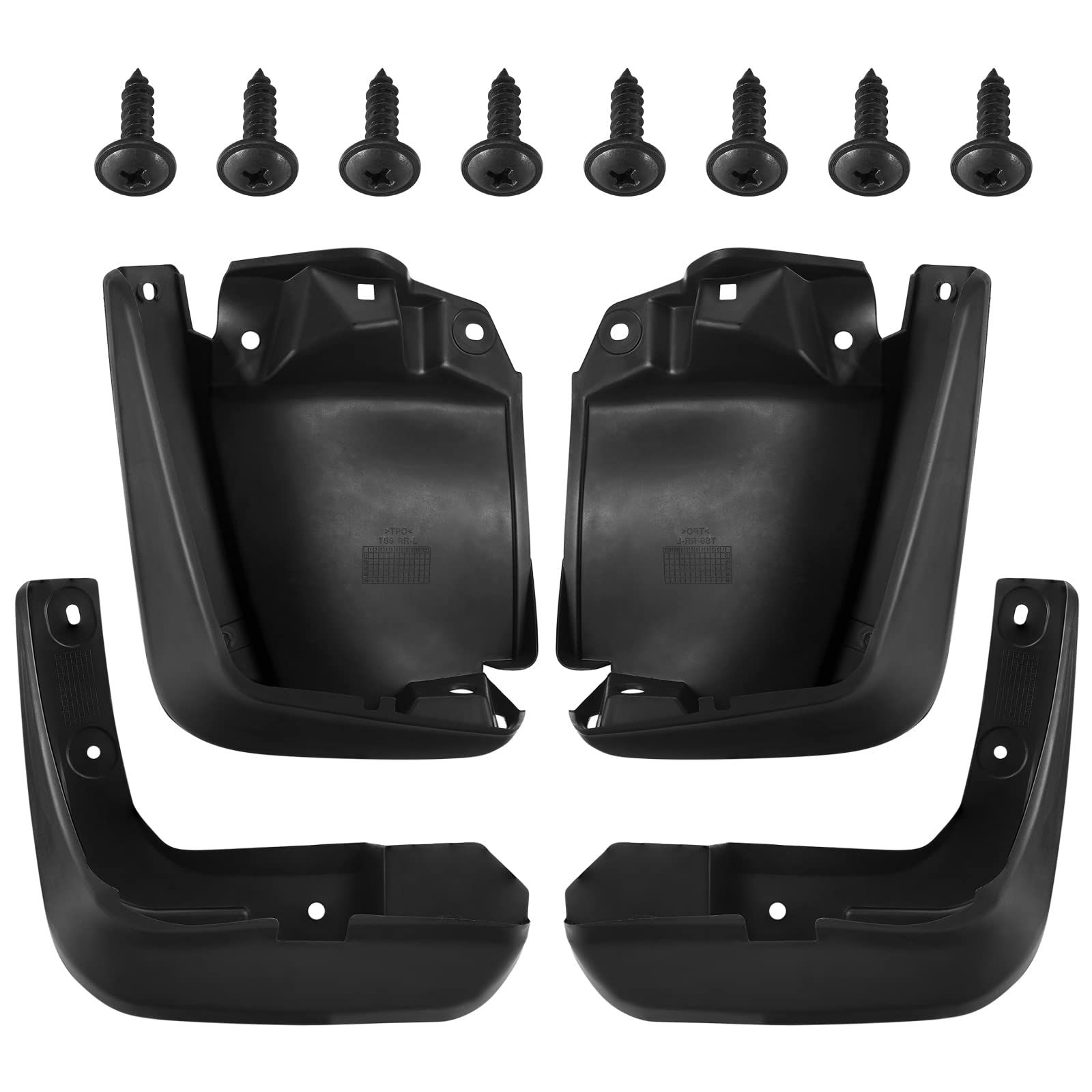 Bdfhyk Mud Flaps Splash Guards 4Pcs Front & Rear Side Mud Guards Compatible For 2012-2015 Honda Civic Sedan Only,With Fender Fla