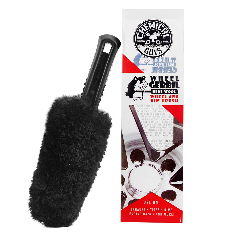 Chemical Guys Acc_B01 Gerbil Wheel And Rim Brush (Safe For Exhaust, Tires, Rims, Engine Bays, & More)