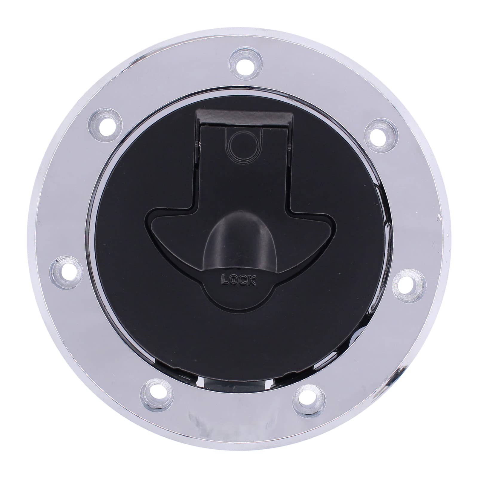 NewYall Fuel Gas Tank Cap Cover Lock with Keys for Kawasaki Ninja 500 EX500 87-01/ZX600 87-99/ZX750 89-01/ZX9R ZX900 94-99/250 2