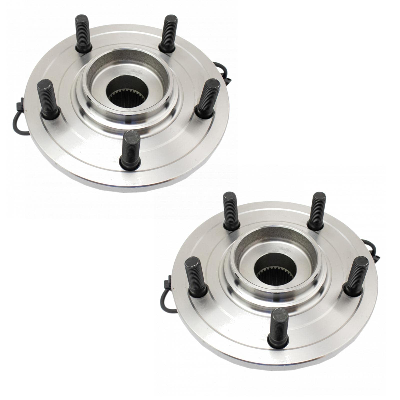 Trq Rear Wheel Hub Bearings Assembly Set Compatible With 2007-2008 Chrysler Pacifica