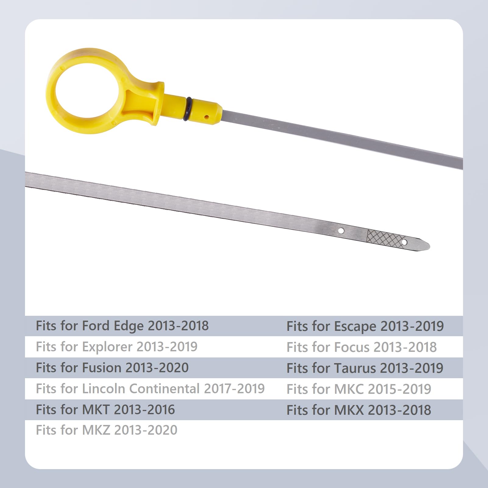 Engine Oil Level Dipstick Indicator Fits For Ford Edge Escape Explorer Focus Fusion Taurus, Lincoln Continental Mkc Mkt Mkx Mkz