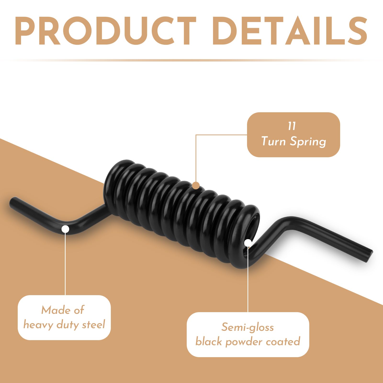 Ramp Door Spring For Toy Hauler, Medium Duty High Strength 173067 Replacement Hauler Ramp Gate Spring