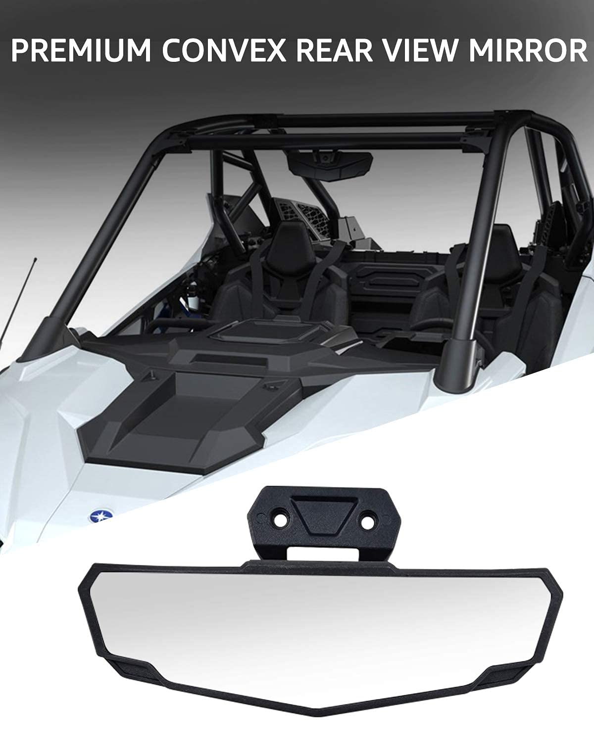 A & Utv Pro Rearview Mirror For 2024-2025 Rzr Xp 1000 Accessories, Convex Rear View Mirror For 2020-2024 Polaris Rzr Pro Xp, 202