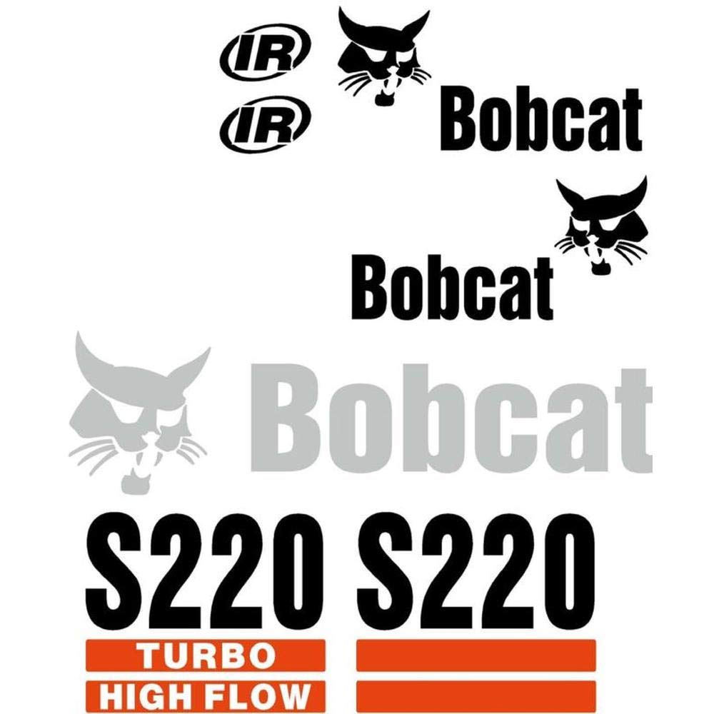 S220 Fits Bobcat Excavator Decal Set Whole Machine Turbo High Flow