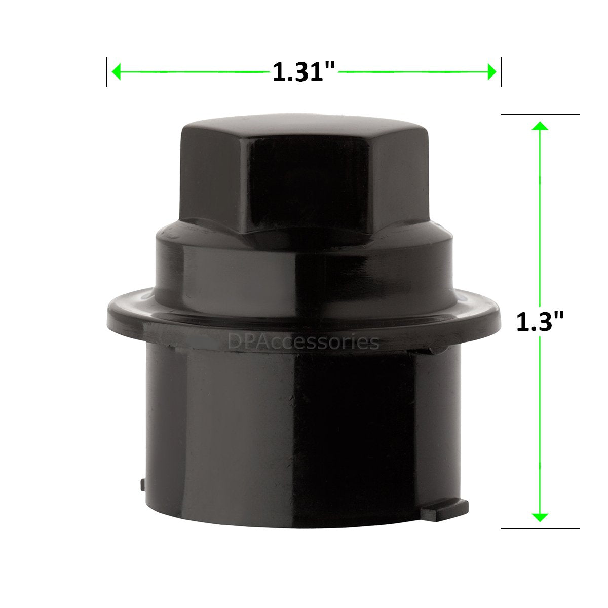 Dpaccessories Black Wheel Lug Nut Cap Cover For Chevrolet And Gmc - 24 Pack Cc-3B-P-Obk05024