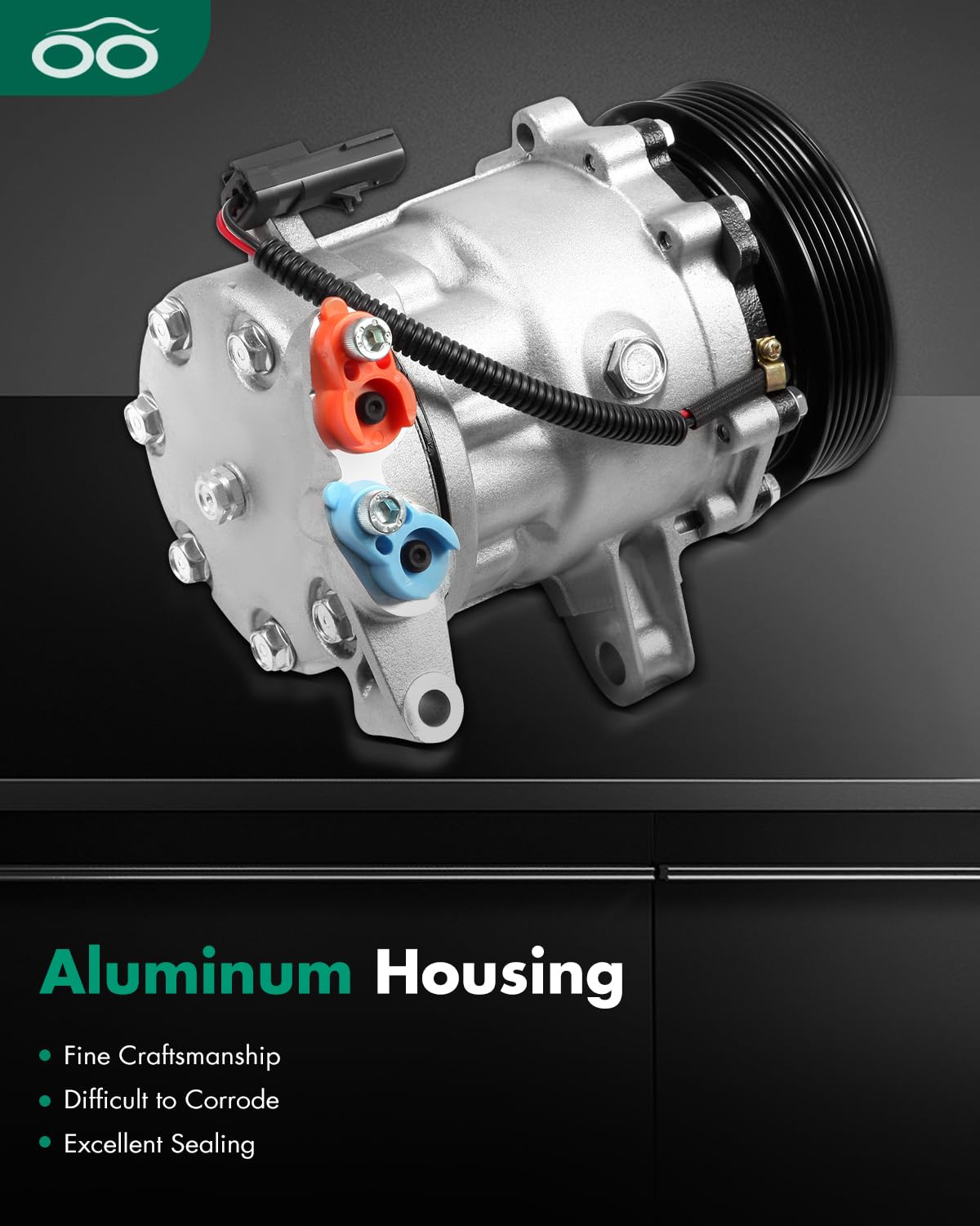 SCITOO Air conditioner compressor 2002-2005 for Jeep Liberty 3.7L ()