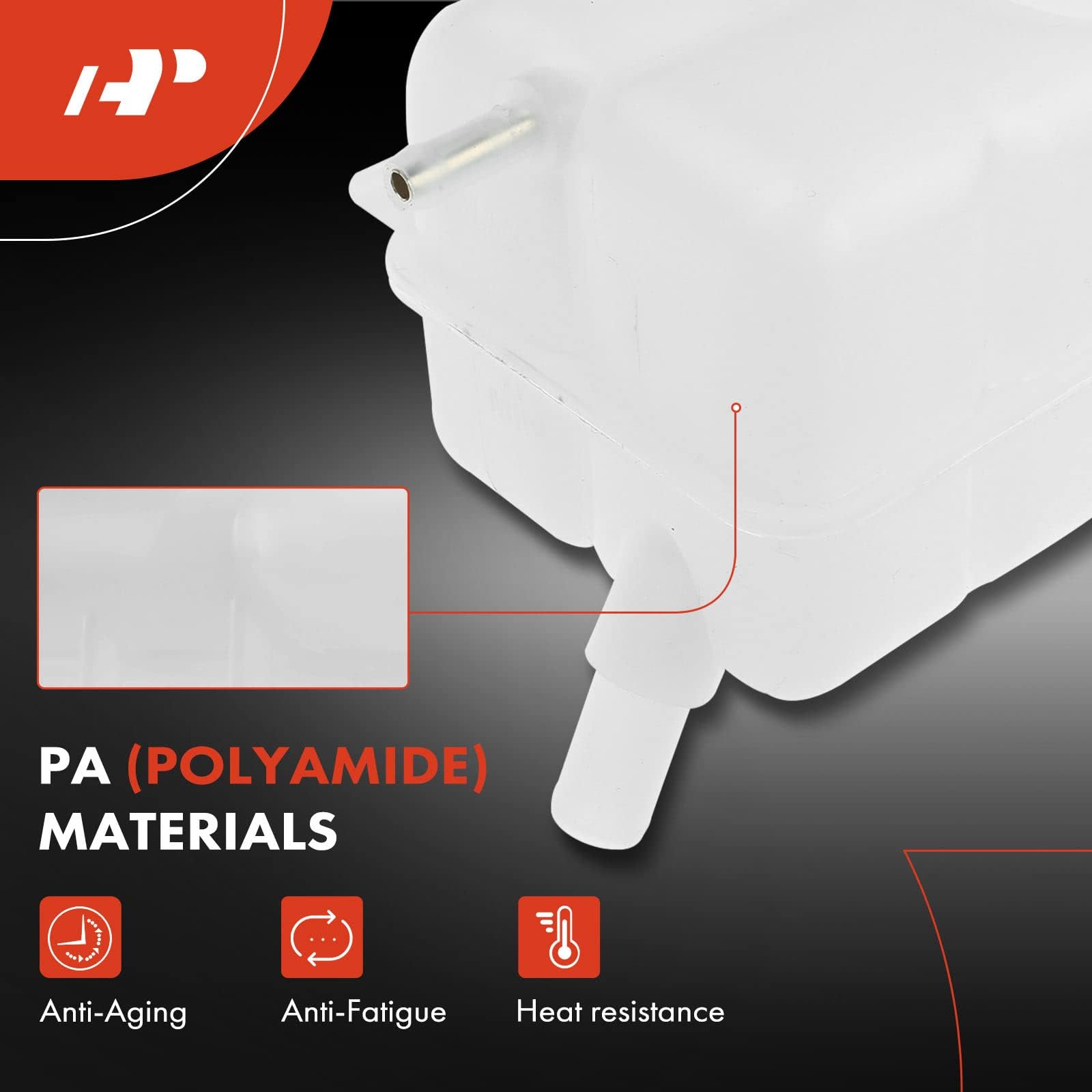 A-Premium Engine Coolant Overflow Recovery Reservoir Tank [With Cap] Compatible With Chevy Aveo Aveo5 2007-2011 & Pontiac G3 200