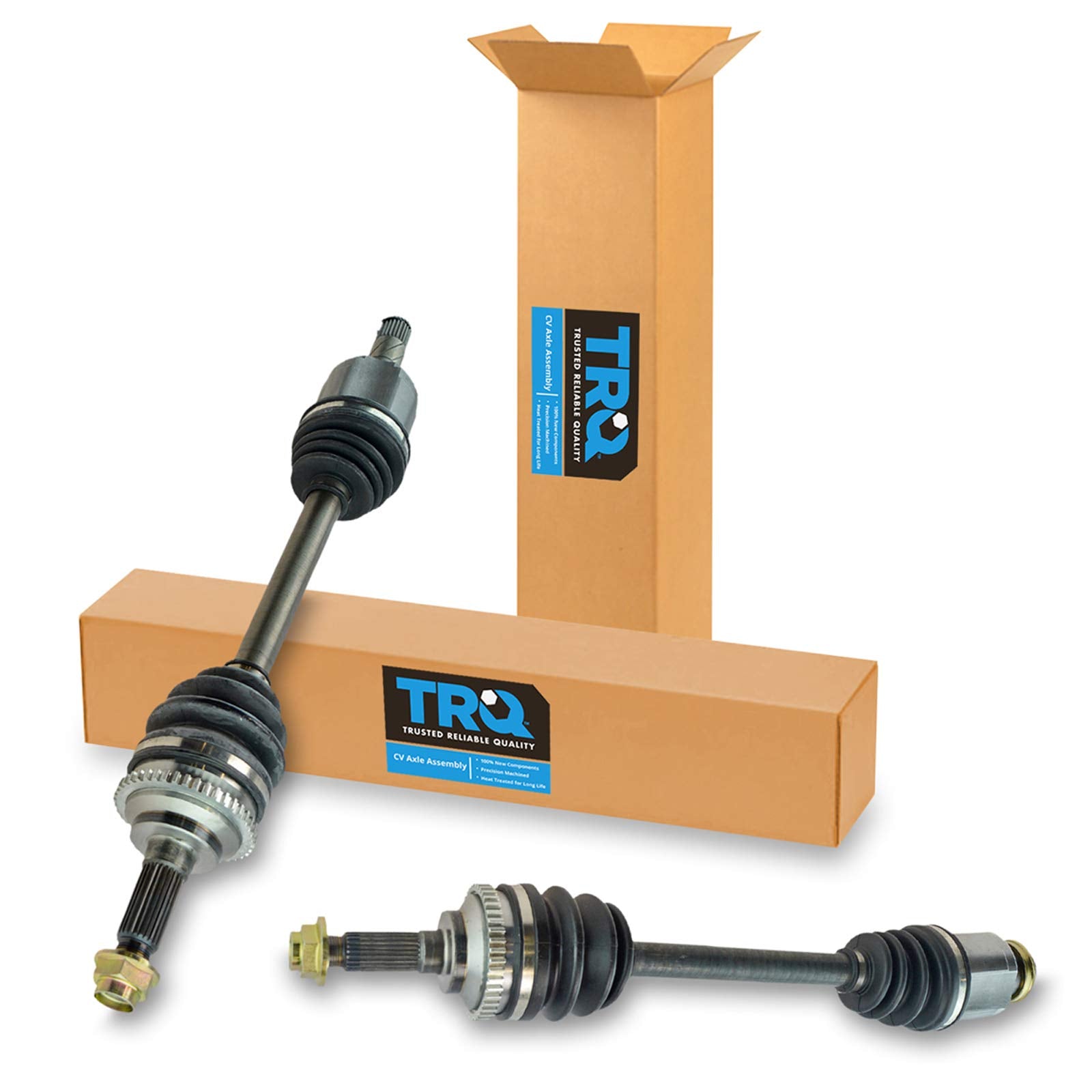 Trq Front Cv Axle Shaft Assembly Set Compatible With 1998-2002 Ford Escort 1999-2003 Mazda Protege 2002-2003 Protege5