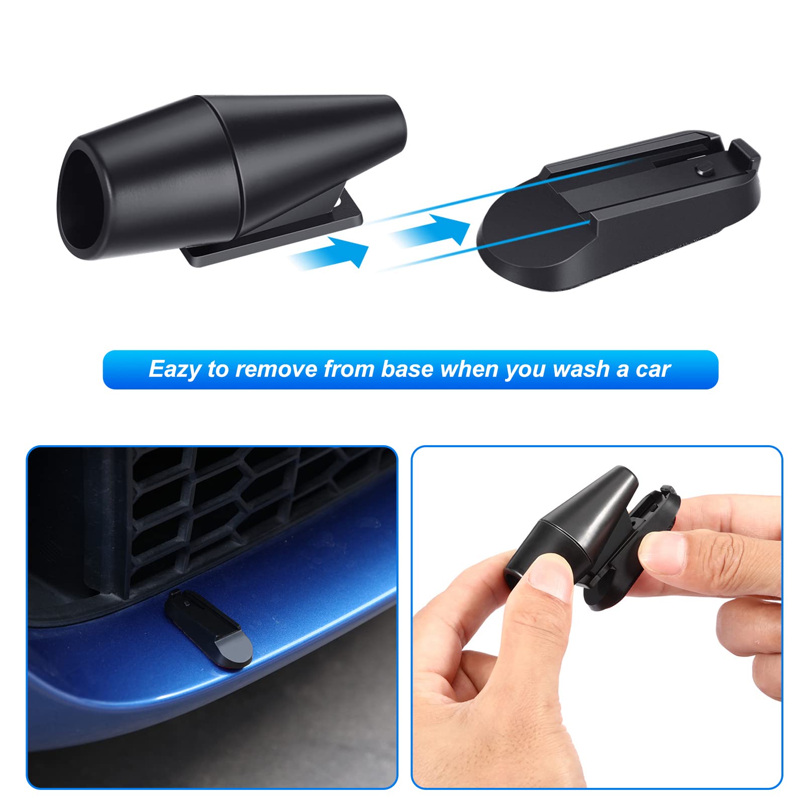 Frienda 6 Pieces Deer Whistles For Vehicles Avoids Collisions, Deer Whistles For Car, Horns For Vehicles Warning Devices With Wa